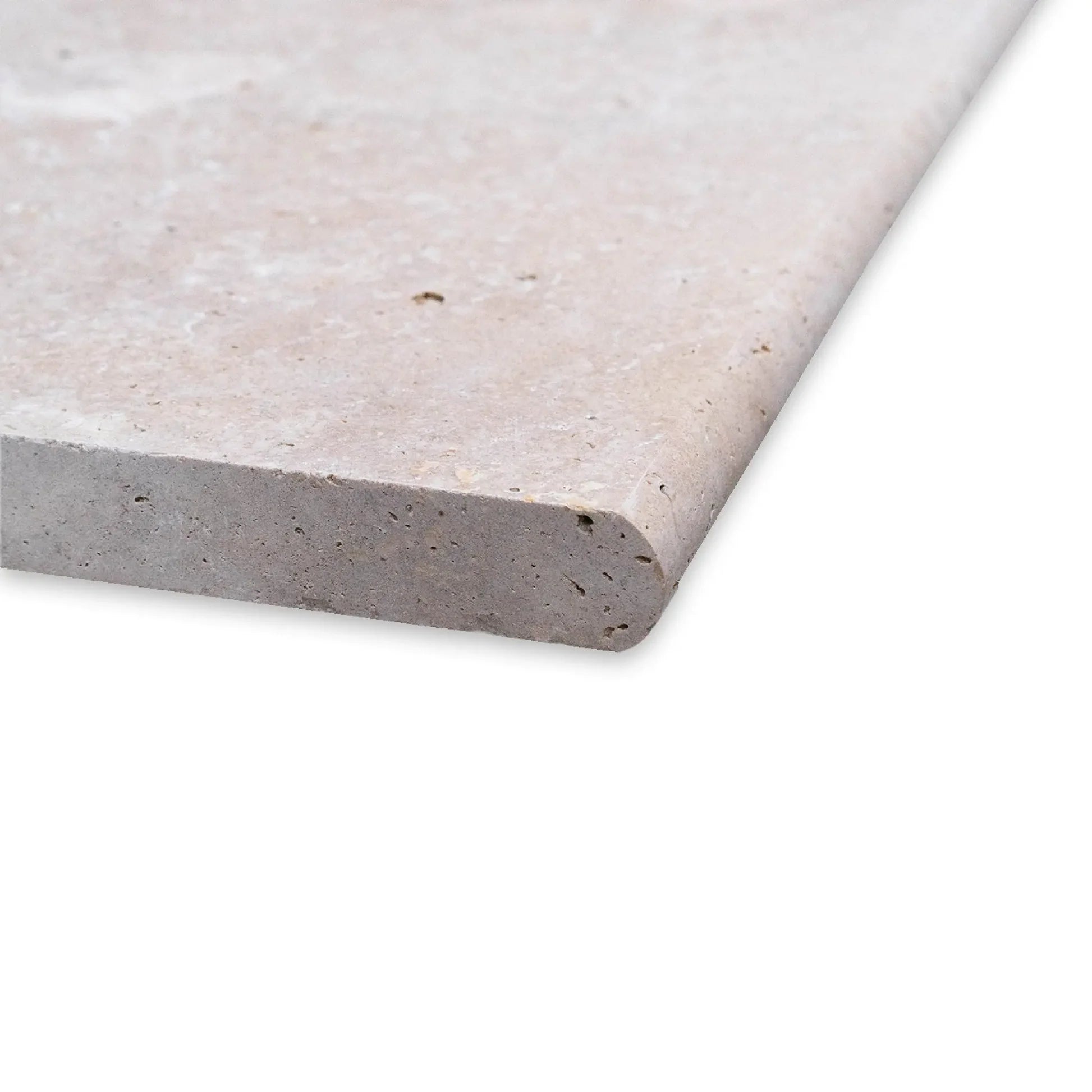 Margelle travertin rustic 61X33X3 en 1/2 rond