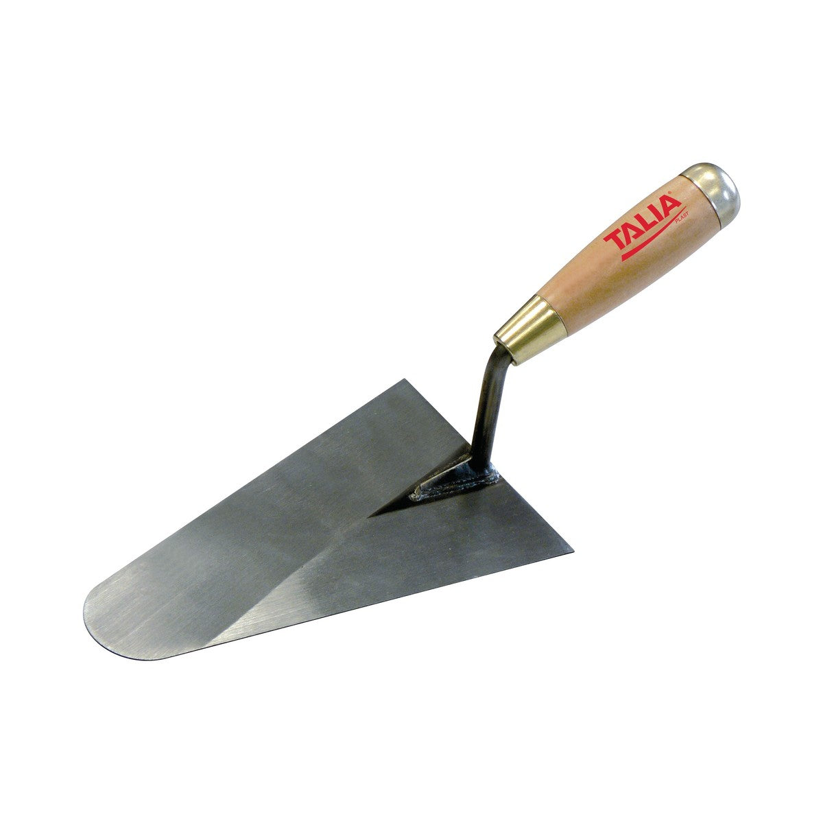 Truelle lisseuse bout rond manche bois 22 cm