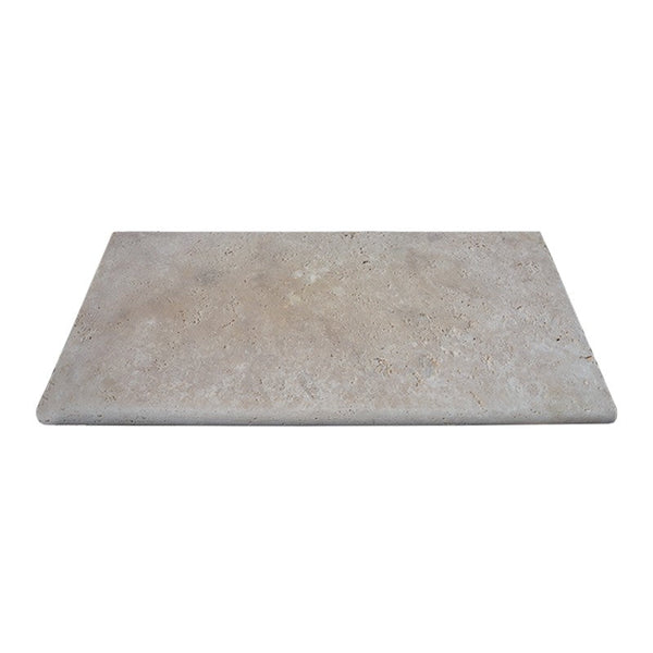 Margelle travertin rustic 61X33X3 en 1/2 rond – ARMAT, matériaux à Saint-Just-d'Ardèche