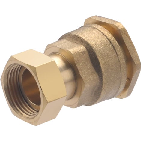 Raccord droit femelle mobile laiton