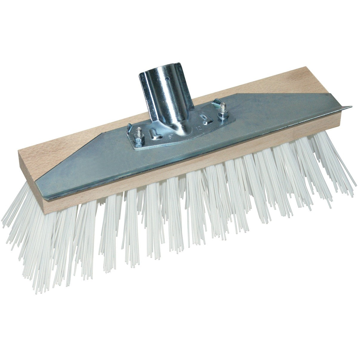Balai de cantonnier TP avec grattoir tôle 32 cm