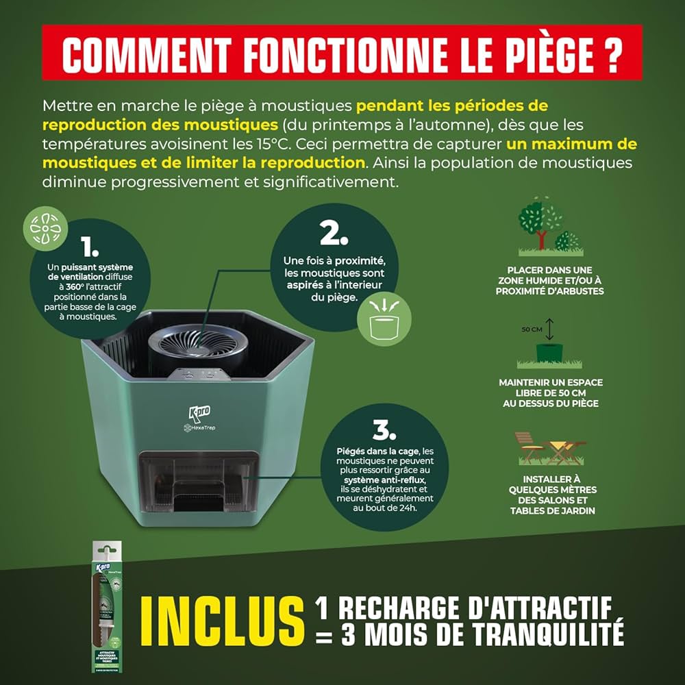 Piège anti-moustiques d'extérieur - Kpro