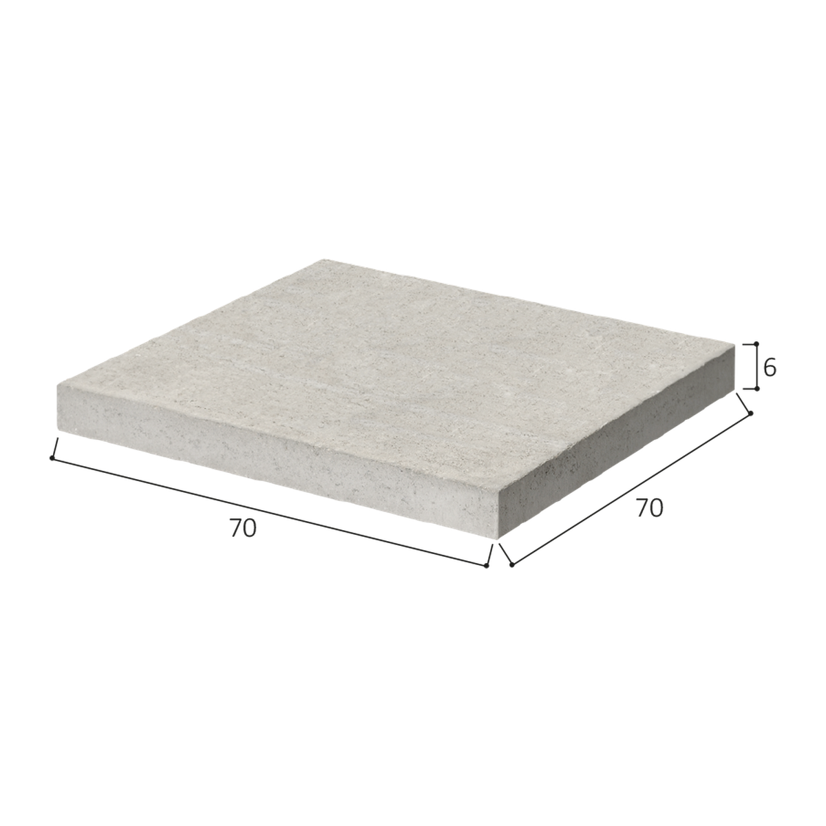 Couvercle 60x60int EP. 6 Béton