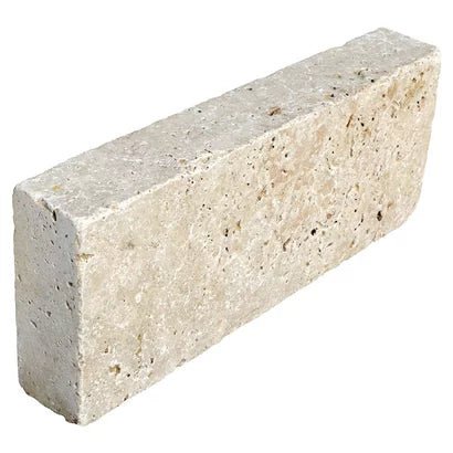 Bordure travertin beige vieilli 50X20X8