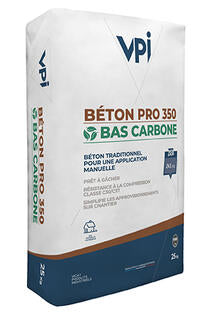 Béton PRO 350 Bas carbone 25 kg