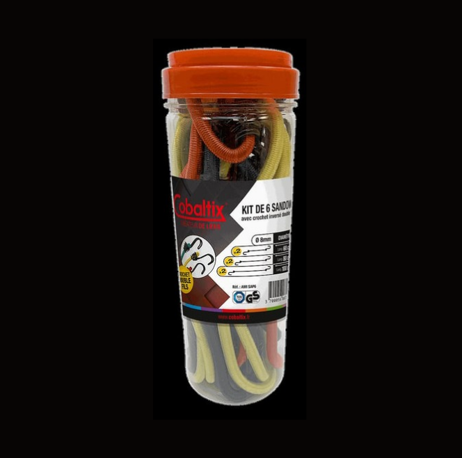 Lot de 6 sandows Ø8mm COBALTIX – ARMAT, matériaux à Saint-Just-d'Ardèche