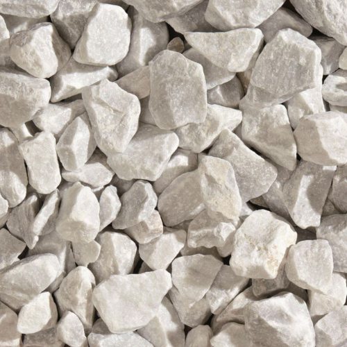 Gravier marbre concassé blanc - 30/50 mm