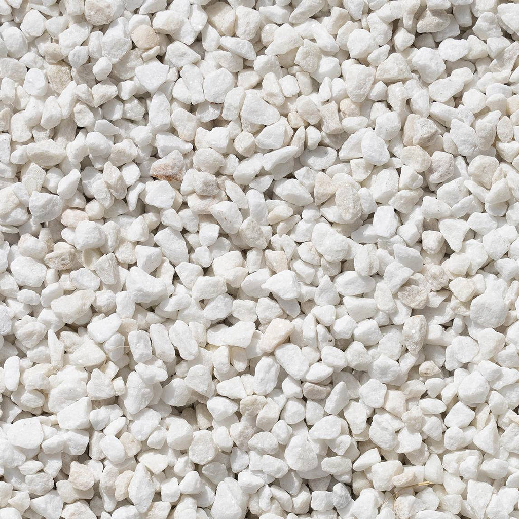 Gravillons marbre concassé blanc - 8/12 mm
