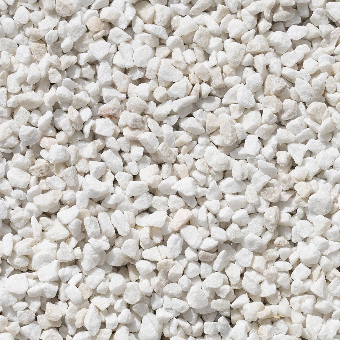 Gravillons marbre concassé blanc - 8/12 mm