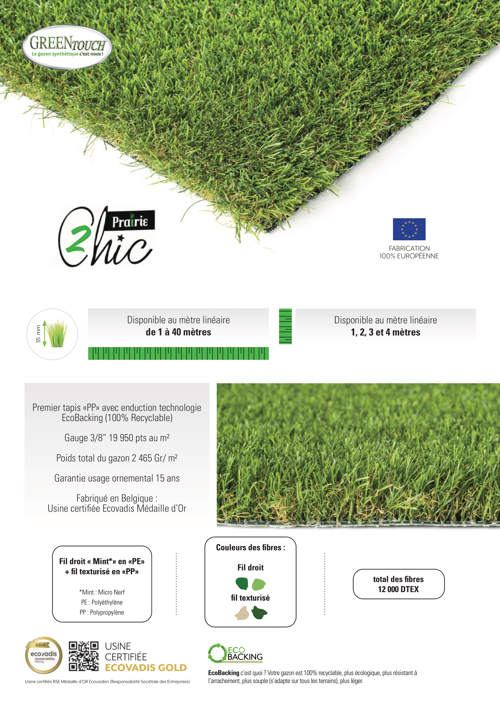 Prairie Chic - Gazon Synthétique