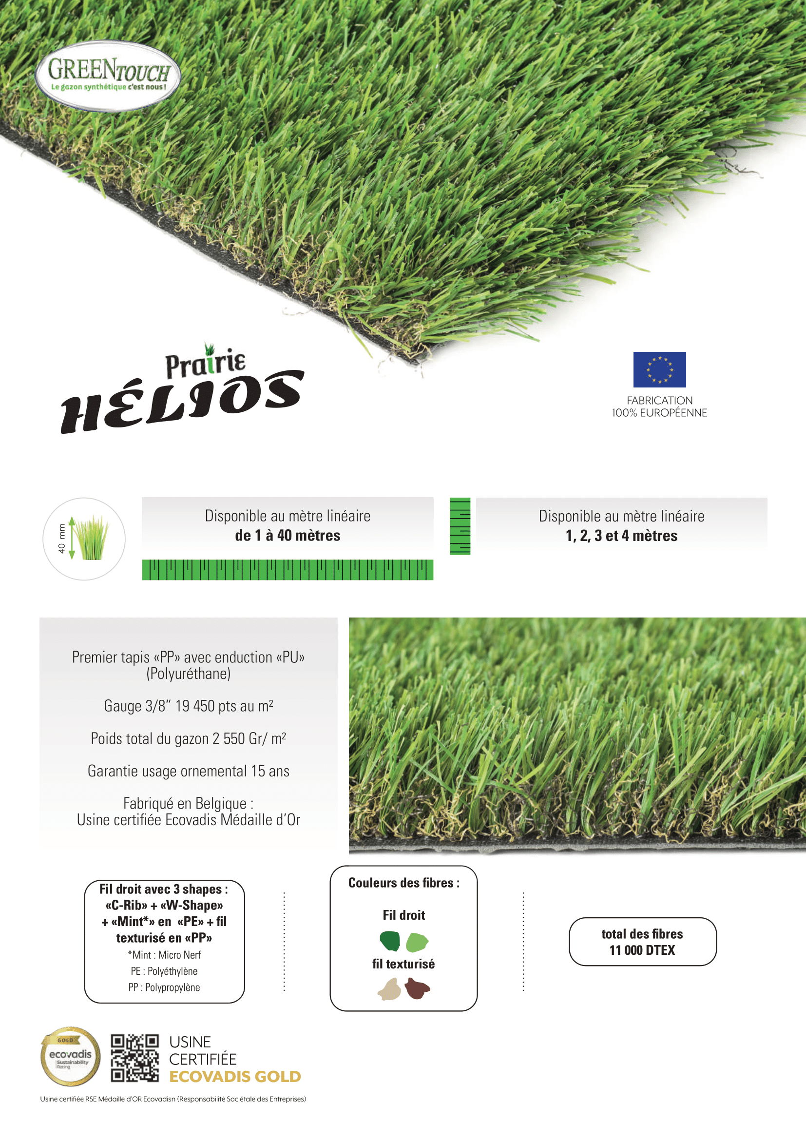 Prairie Hélios - Gazon Synthétique