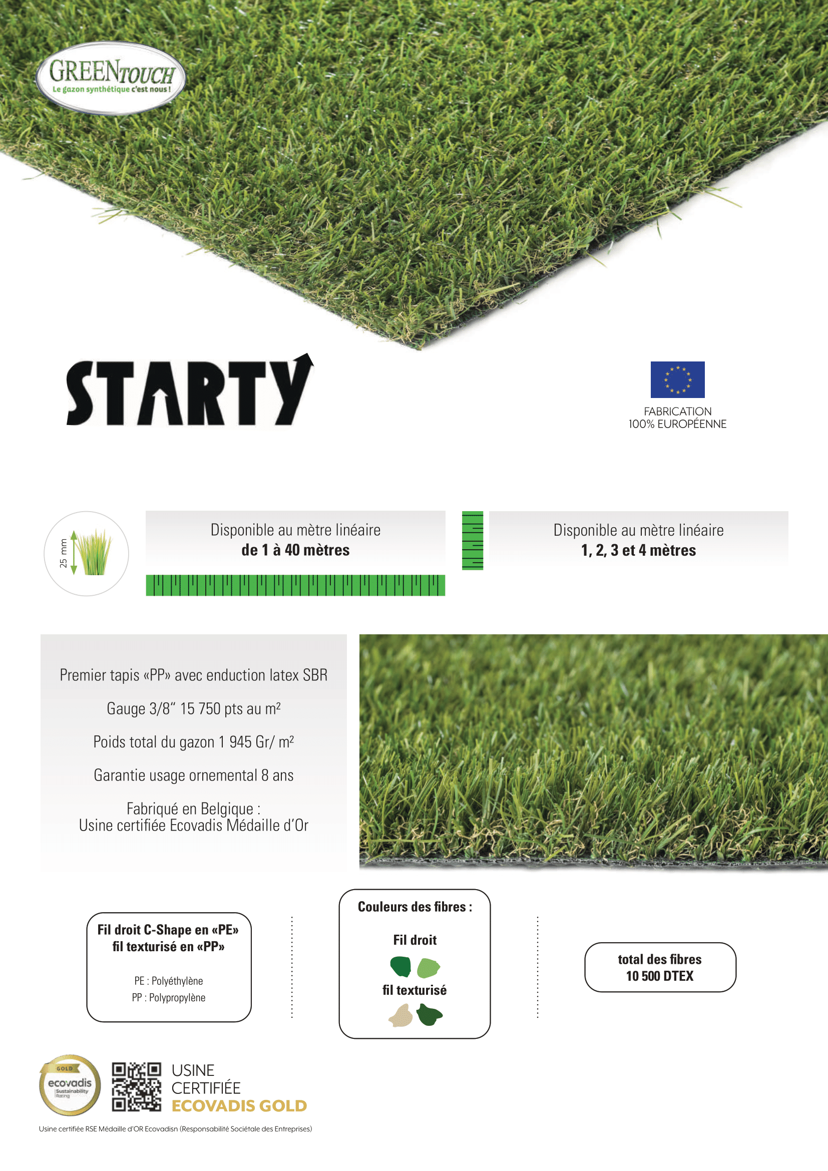 Starty - Gazon Synthétique