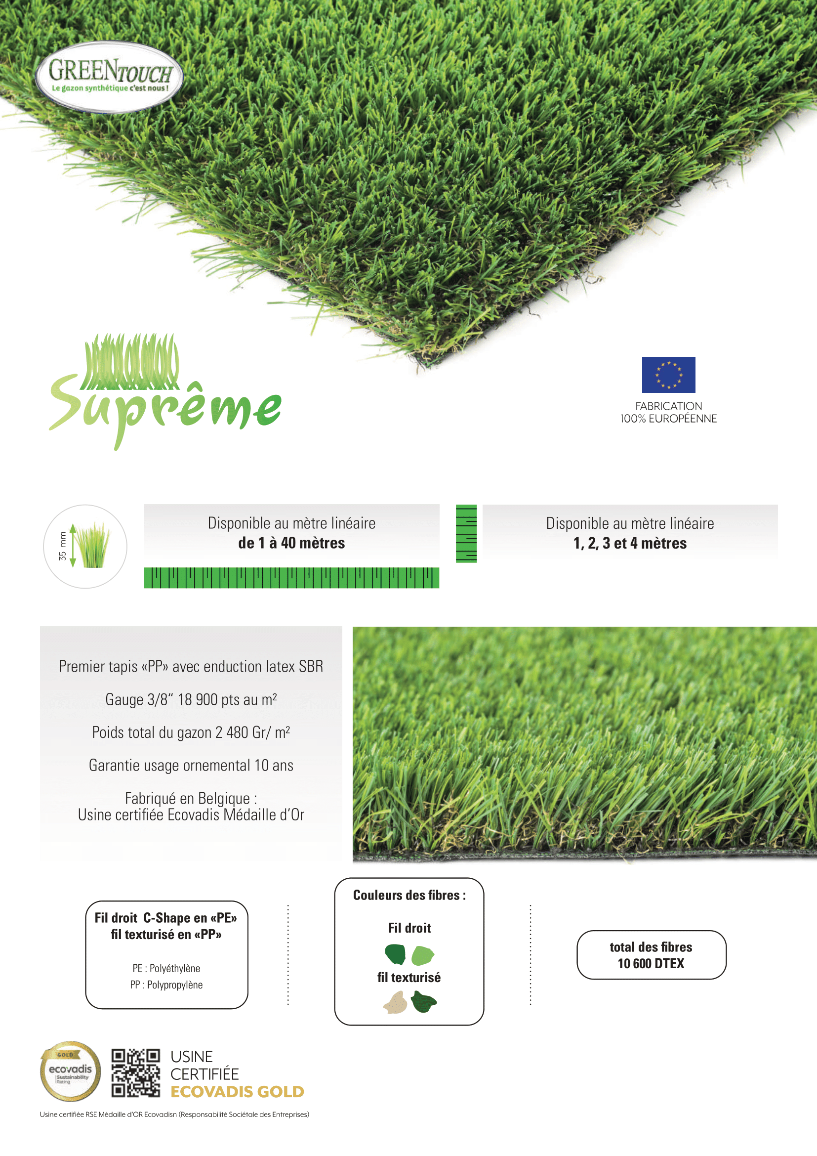 Supreme - Gazon Synthétique