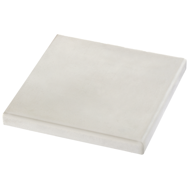 Chapeau de pilier lisse plat blanc Fabemi 40 x 40 cm