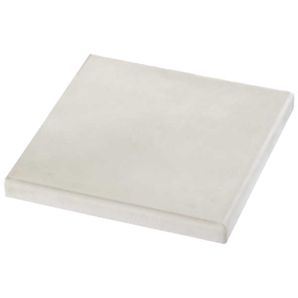 Chapeau de pilier lisse plat blanc Fabemi 40 x 40 cm