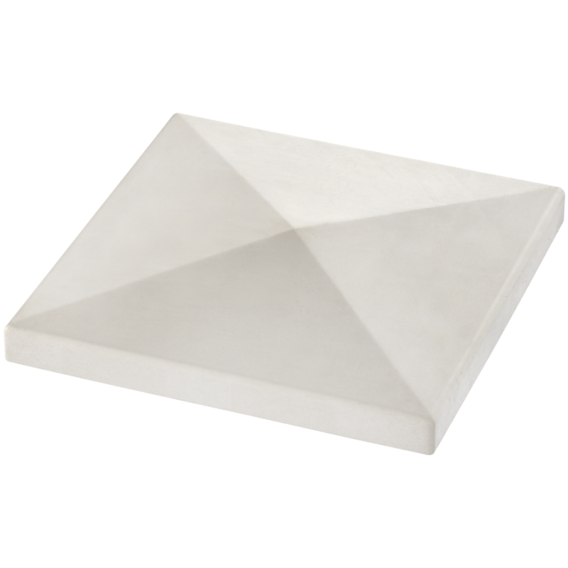 Chapeau de pilier pointe de diamant blanc Fabemi 40 x 40 cm