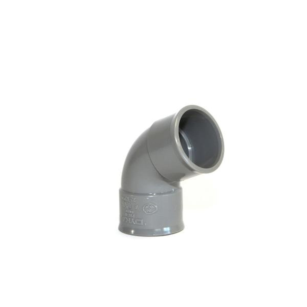 Coude PVC femelle-femelle 67°30 Ø100 DYKA