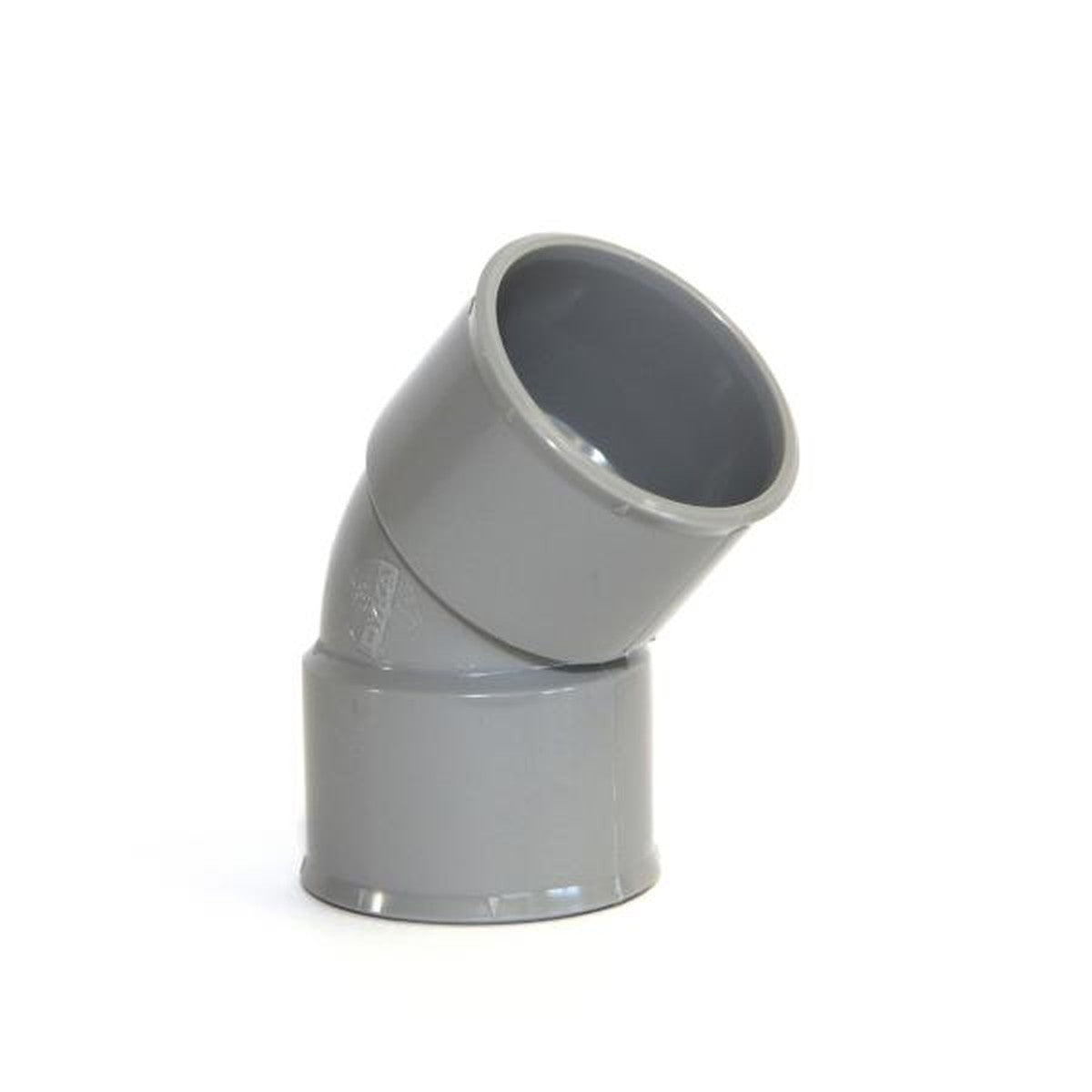 Coude PVC femelle-femelle 45° Ø100 DYKA