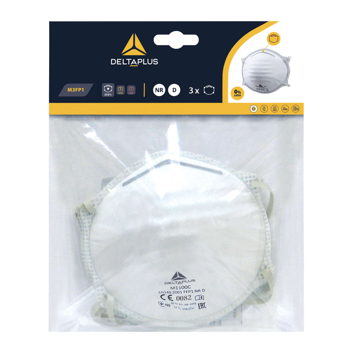 Kit 3 masques FFP1 Delta Plus — sur carte