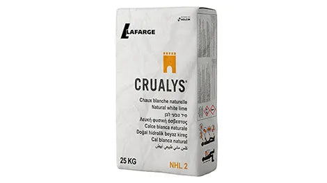 Chaux hydraulique naturelle blanche "Crualys"