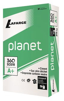 Ciment à empreinte carbone neutre "Le Planet"
