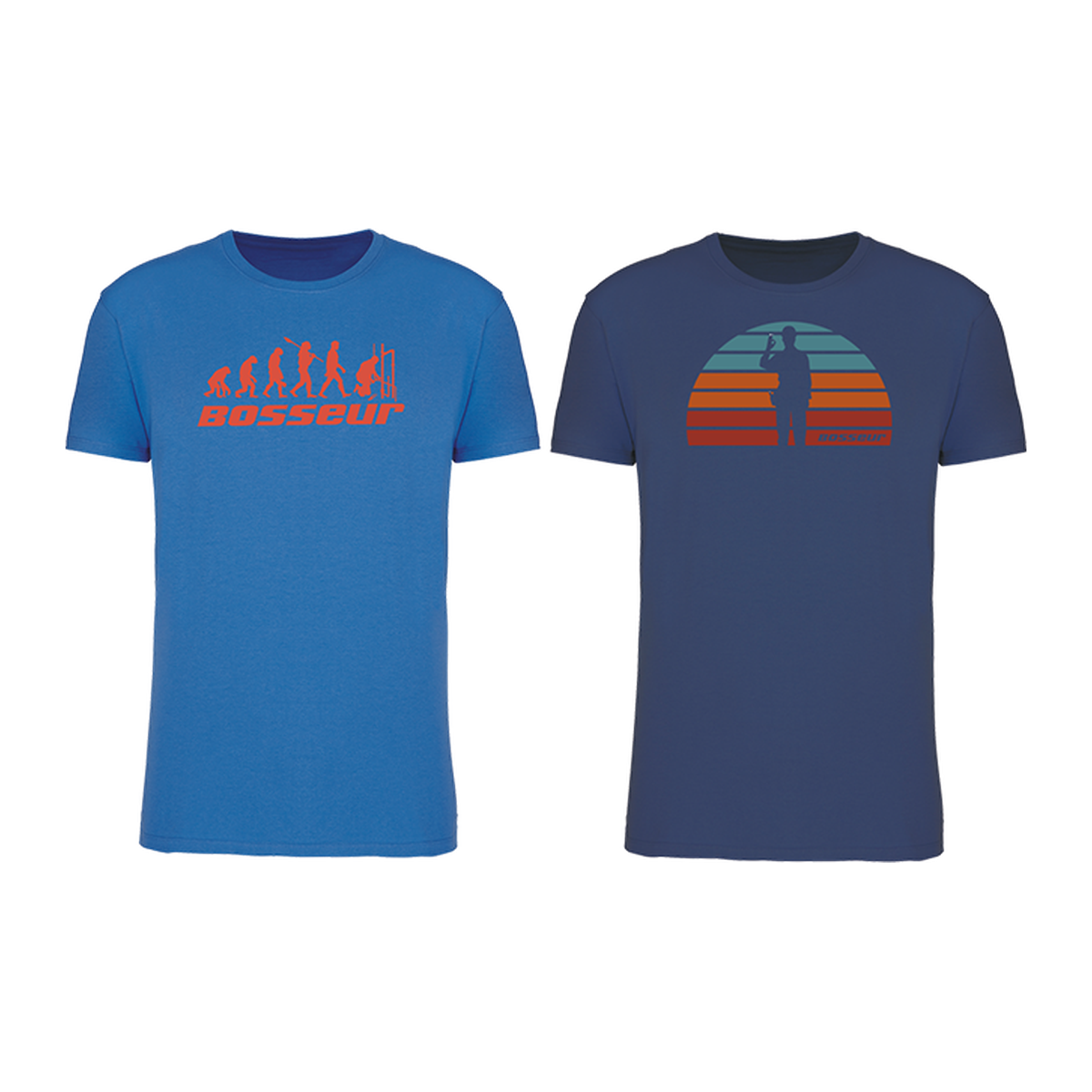 Lot de 2 tee-shirts Bosseur EVO fluide royal taille XL
