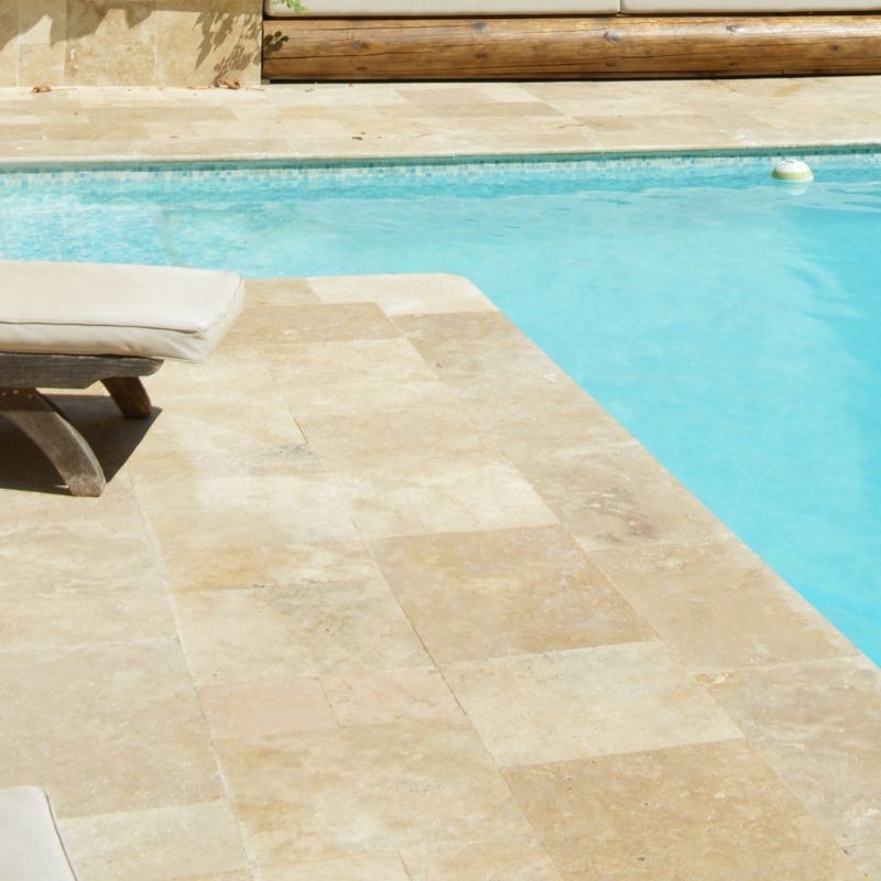 Dalle rustic beige vieilli 61X40,6 ep.1.2cm