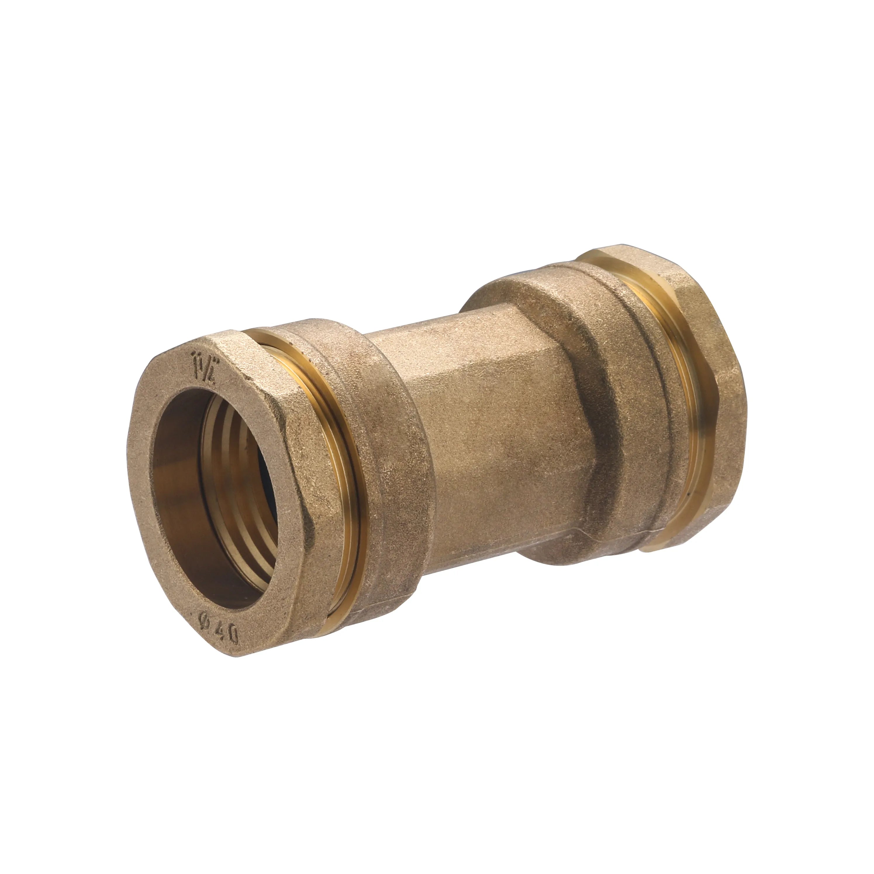 Raccord droit égal laiton